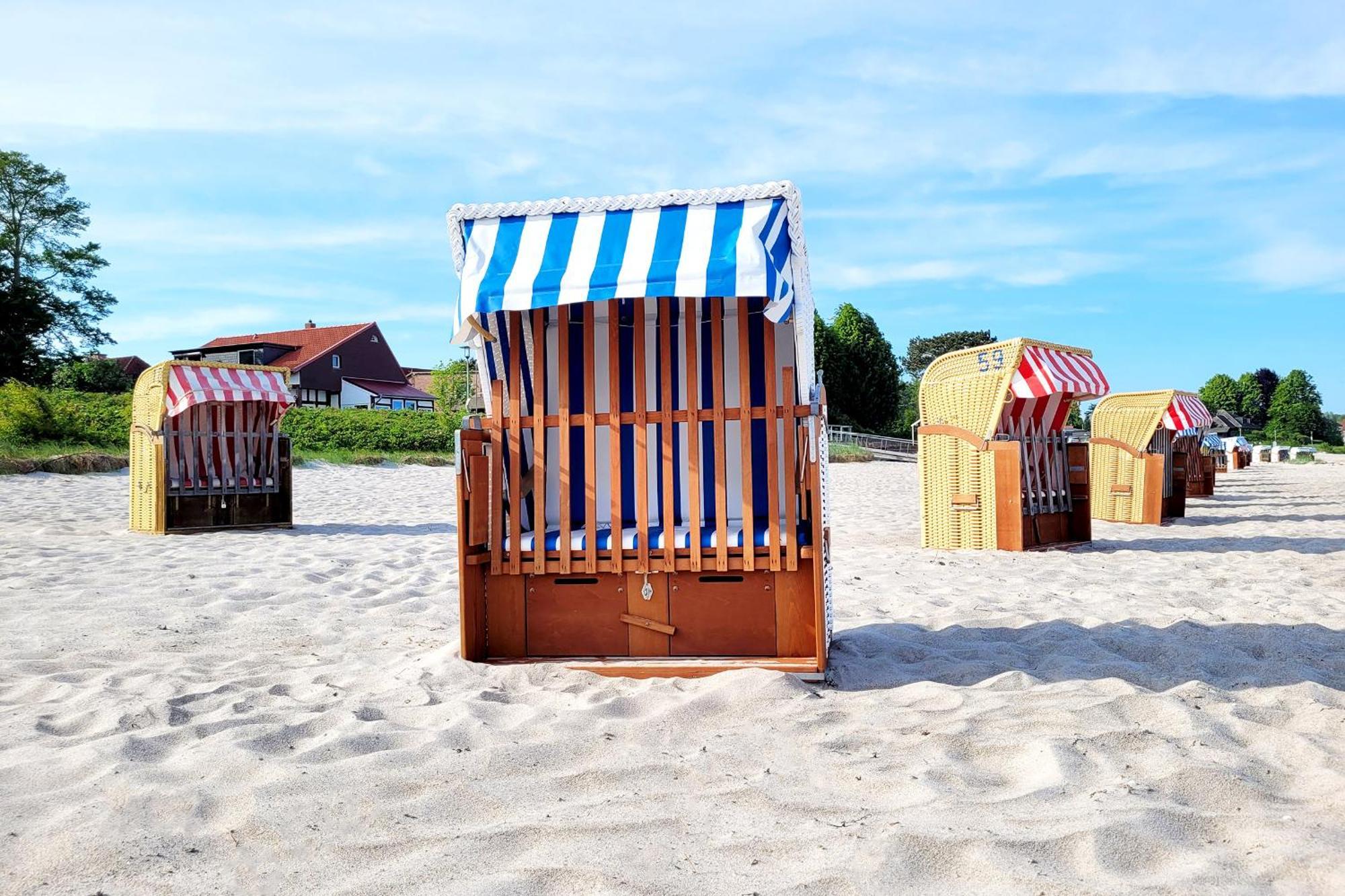 Hochwertige Ferienwohnung Mit Sonnenterrasse & Gartenblick, Nur Wenige Gehminuten Zum Strand Шарбойц Экстерьер фото